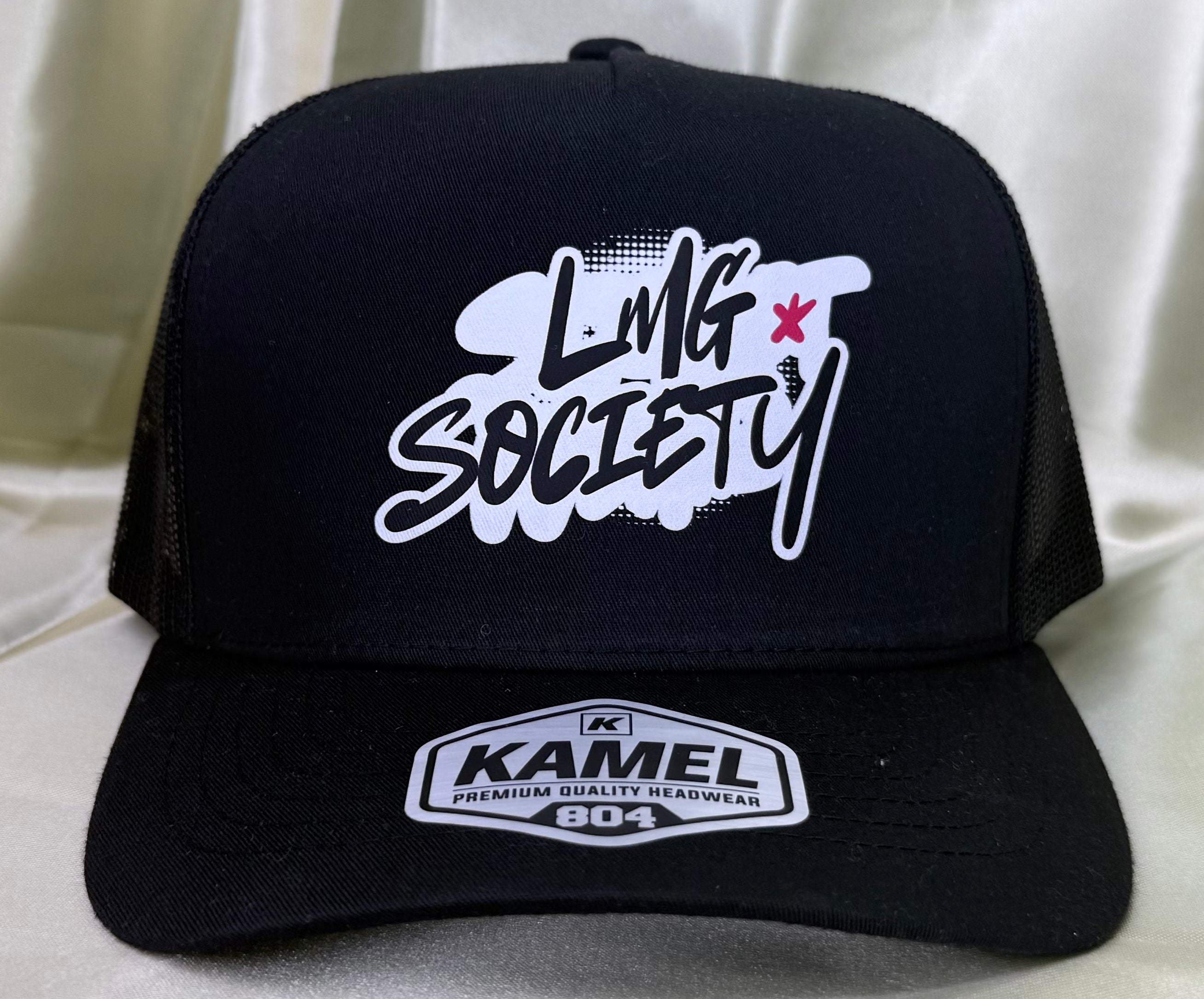 LMG Society Black Trucker Hat – Premium Snapback Mesh Cap | Loyalty Motivates Greatness Streetwear