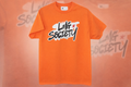 LMG Society Signature Logo Oversized T-Shirt – Orange | Loyalty Motivates Greatness Streetwear