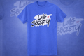 LMG Society Oversized Graphic T-Shirt – Royal Blue Streetwear Tee | Loyalty Motivates Greatness