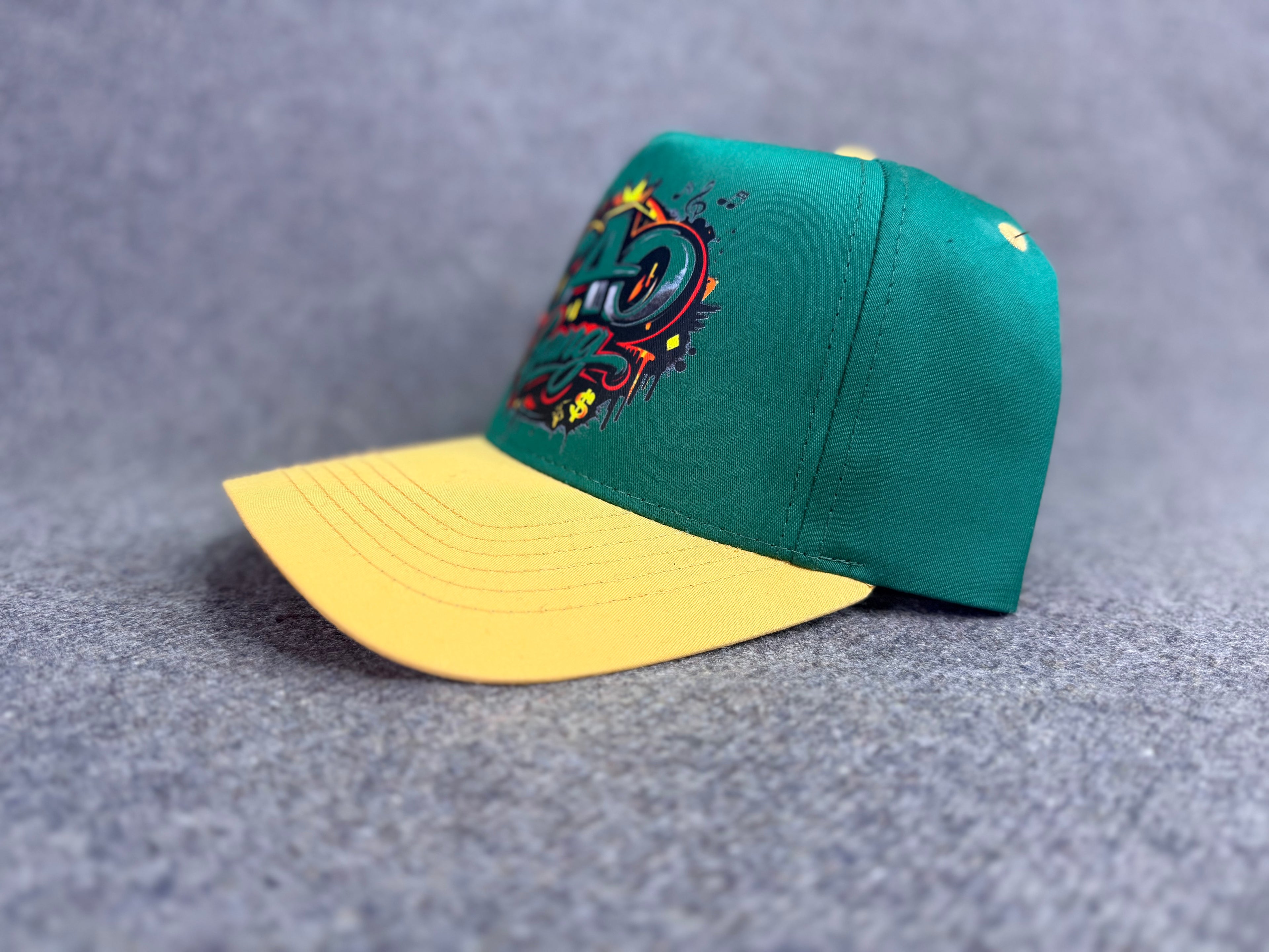CAO GANG Classic Snapback-Green & Gold Edition