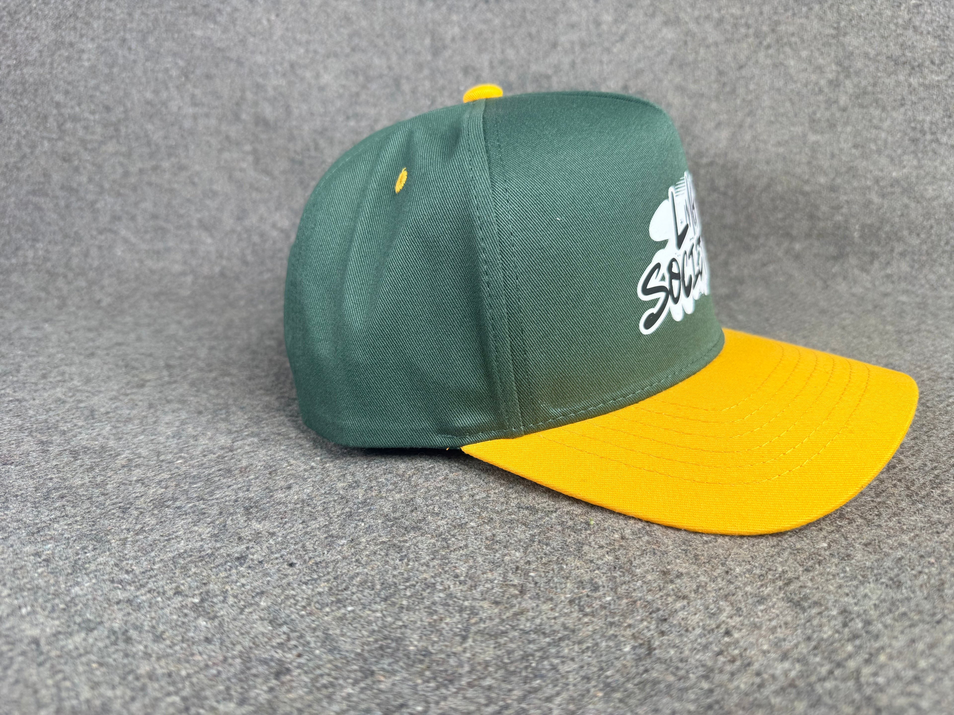 LMG Society Classic Snapback- Forest Green & Gold