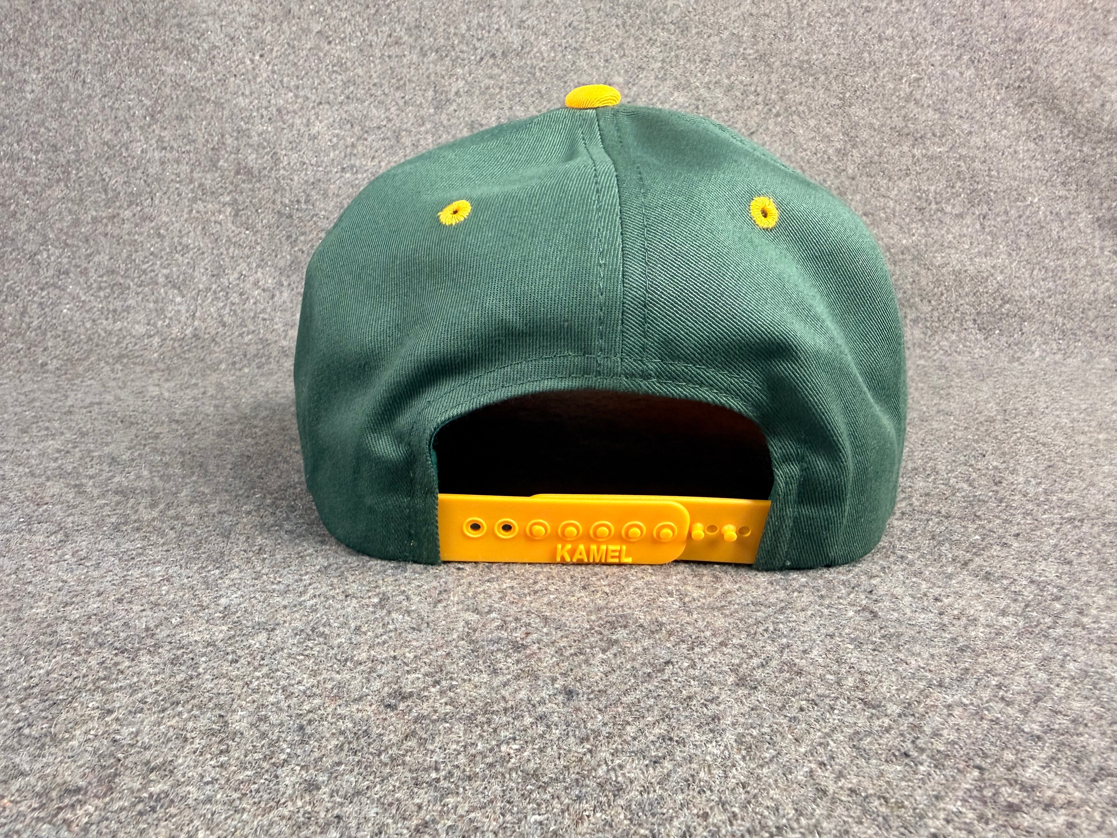 LMG Society Classic Snapback- Forest Green & Gold