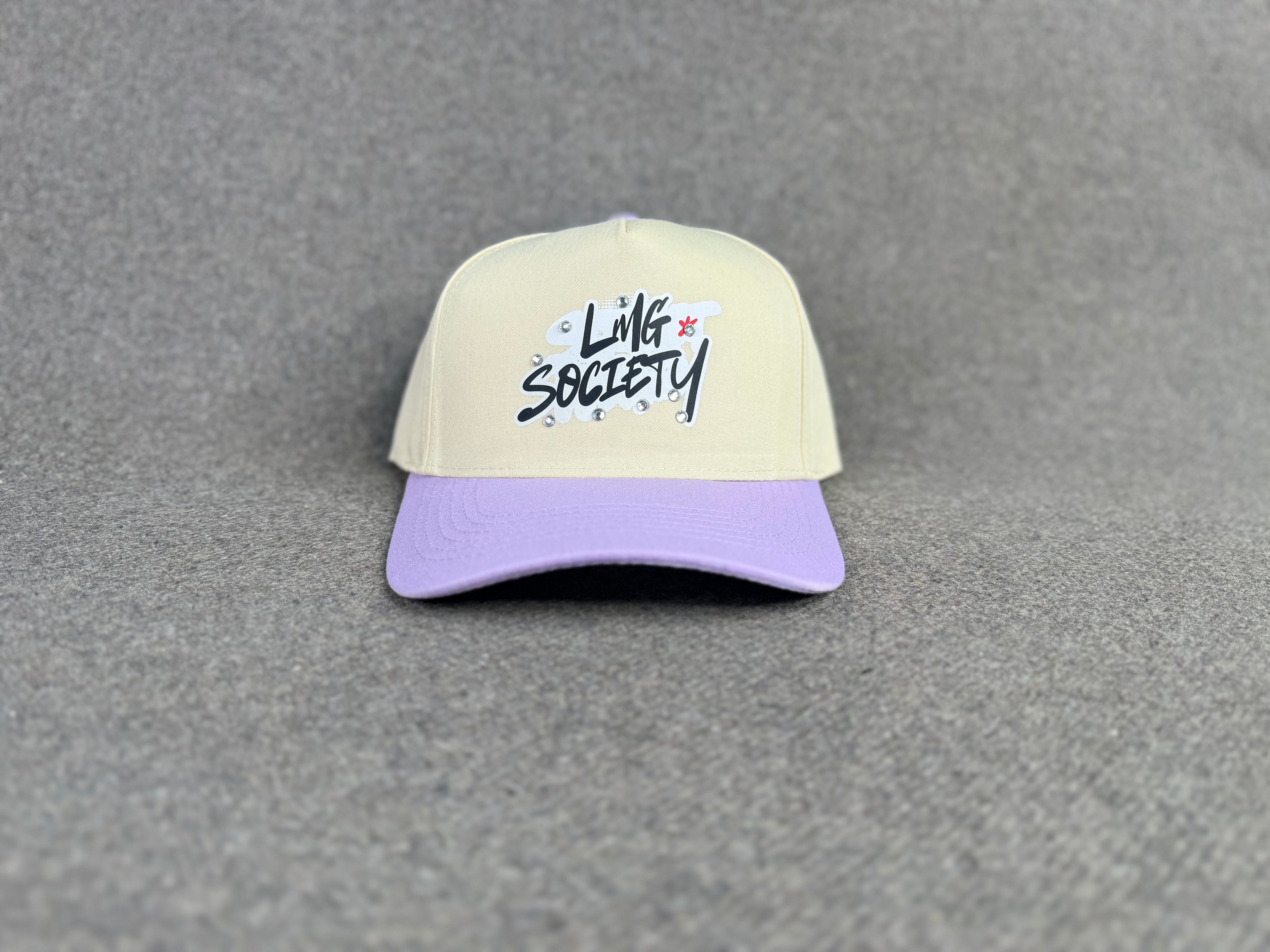 LMG Society Classic Snapback Cream & Lavender with