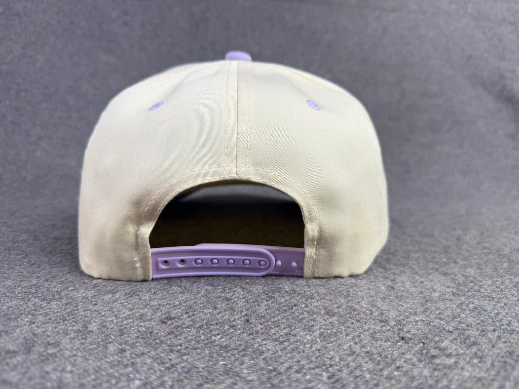 LMG Society Classic Snapback Cream & Lavender with