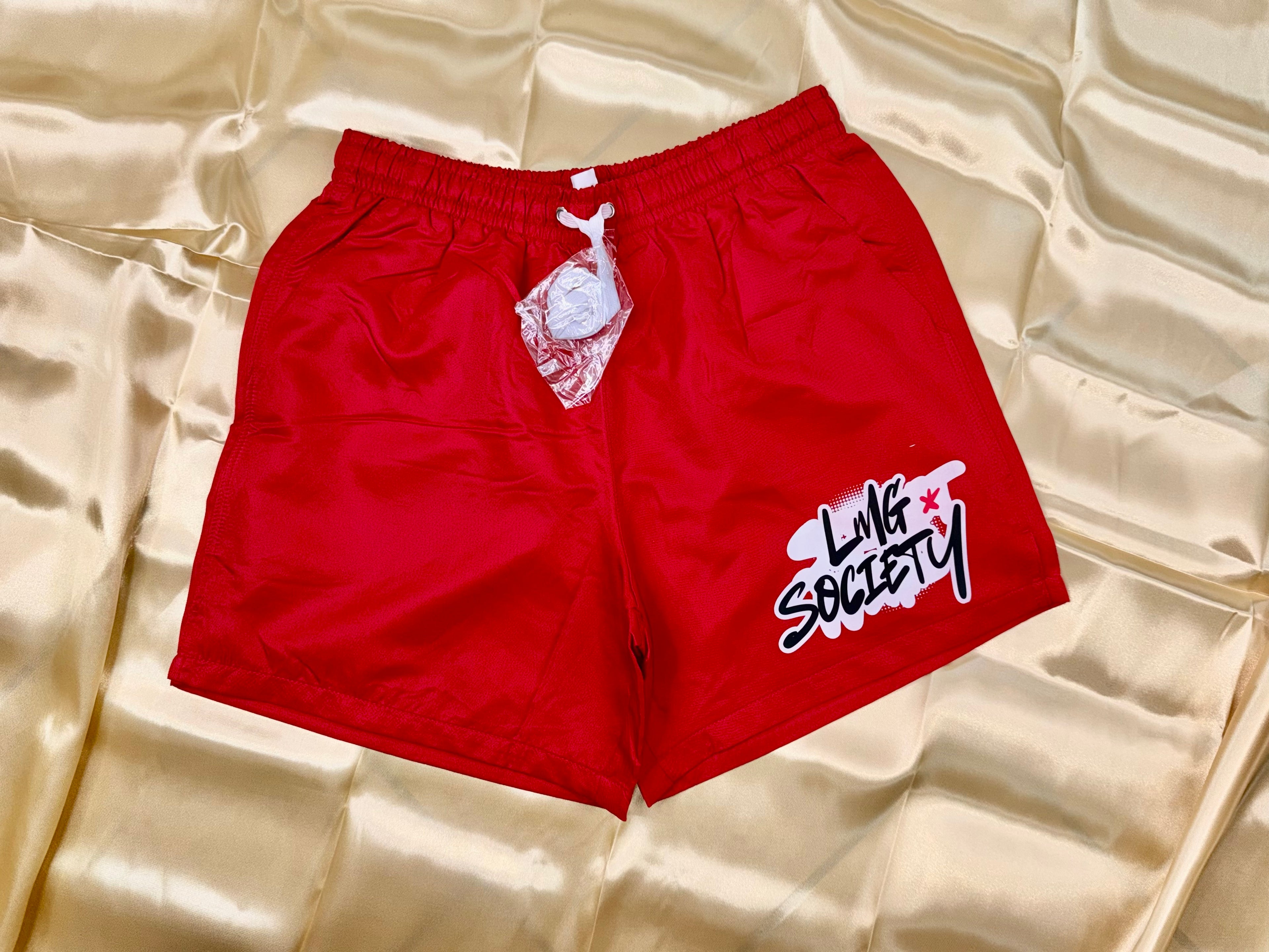 LMG Society Signature RED Shorts